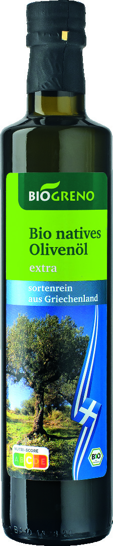 Biogreno natives Olivenöl aus Griechenland 0,5l