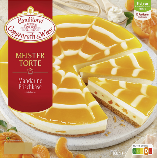 Conditorei Coppenrath & Wiese Meistertorte Mandarine Frischkäse 1100g Conditorei Coppenrath & Wiese Meistertorte Mandarine Frischkäse 1100g