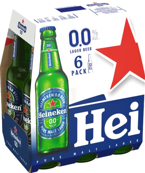 Heineken Beer 0,0% 6/0,33l Heineken Beer 0,0% 6/0,33l