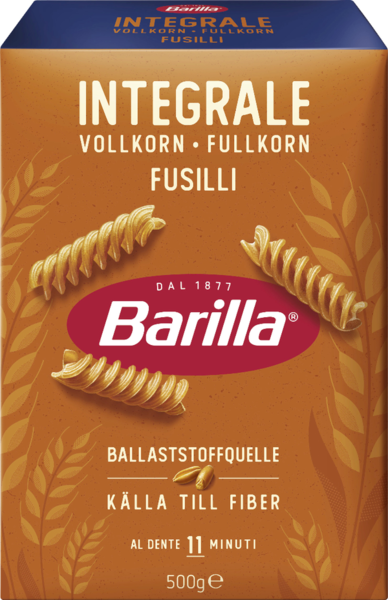 Barilla Integrale Vollkorn Fusilli 500g Barilla Integrale Vollkorn Fusilli 500g