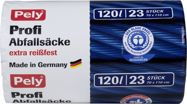 Pely Profi Abfallsäcke schwarz 120l 23 Stück