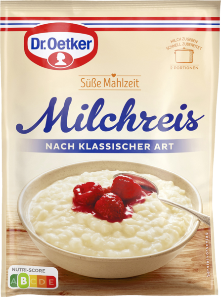 Dr.Oetker Süße Mahlzeit Milchreis nach klassischer Art 125g Dr.Oetker Süße Mahlzeit Milchreis nach klassischer Art 125g