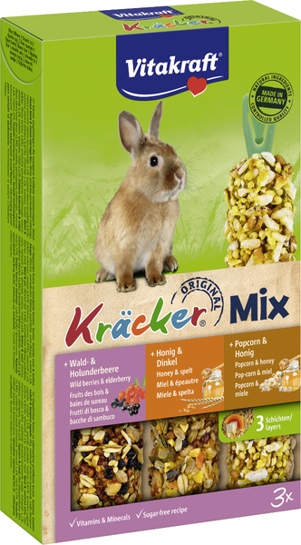 Vitakraft Kräcker Trio Waldbeere, Honig, Popcorn 160g