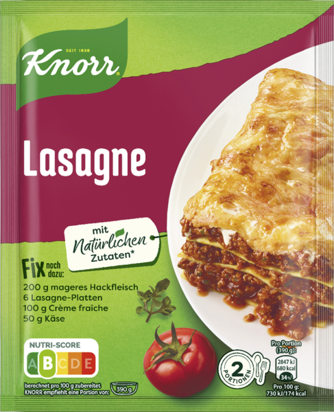 Knorr Fix Lasagne 52g Knorr Fix Lasagne 52g