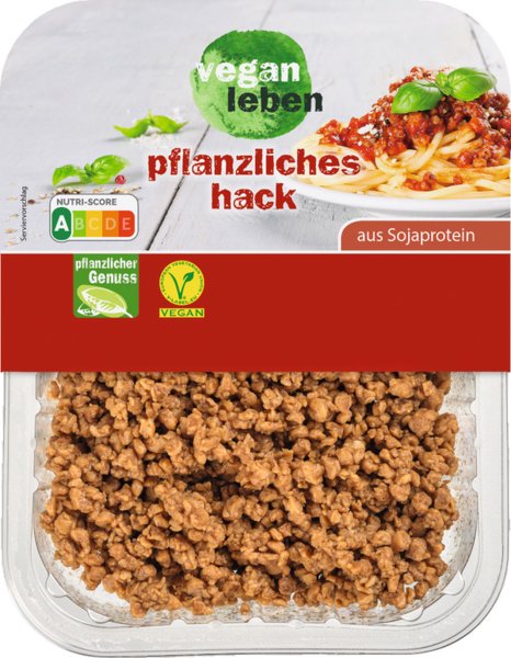 vegan leben pflanzliches Hack 175g vegan leben pflanzliches Hack 175g