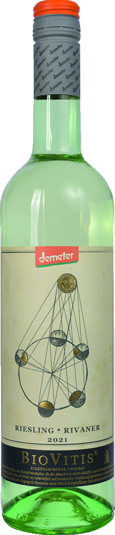 Demeter Biovitis Riesling/Rivaner Weißwein trocken 0,75l