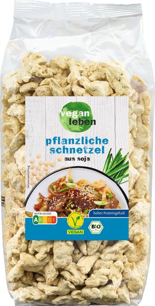 Vegan leben Bio Sojaschnetzel 250g