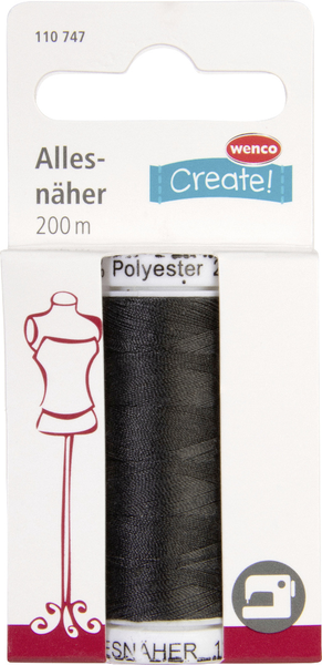 Wenco Garn anthrazit 200m