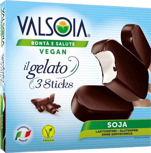 Valsoia Eis Sticks Vegan Schoko 3 Stück