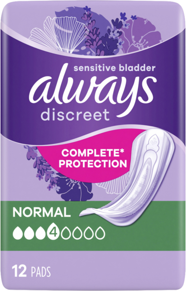 Always Discreet Inkontinenz Inkontinenz Normal 12 Stück Always Discreet Inkontinenz Inkontinenz Normal 12 Stück