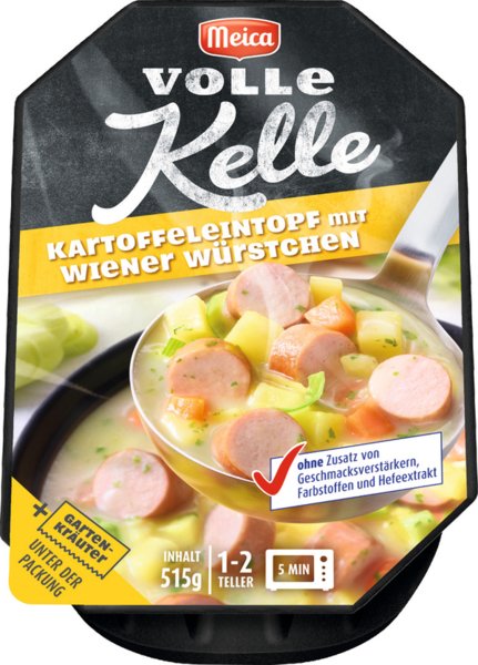 Meica Volle Kelle Kartoffeleintopf mit Wiener Würstchen 515g