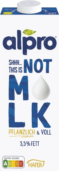 Alpro Not Milk Haferdrink 3,5% Fett 1l Alpro Not Milk Haferdrink 3,5% Fett 1l