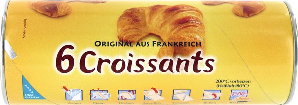 Croissants zum fertigbacken 340g Croissants zum fertigbacken 340g