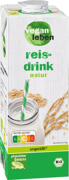vegan leben Bio Reisdrink 1l
