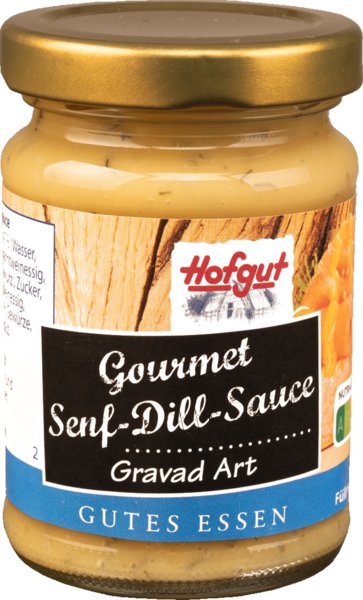 Hofgut Gourmet Senf-Dill-Sauce Gravad Art 85ml Hofgut Gourmet Senf-Dill-Sauce Gravad Art 85ml
