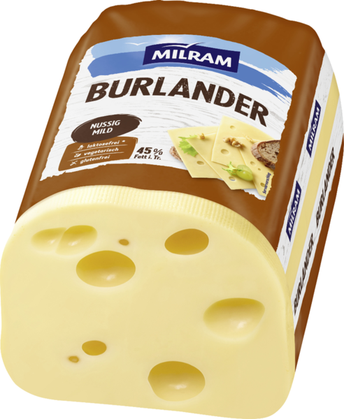 Milram Burlander 45% Fett i. Tr. Milram Burlander 45% Fett i. Tr.