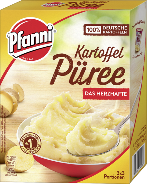 Pfanni Kartoffel-Püree Das Herzhafte 3x3 Portionen Pfanni Kartoffel-Püree Das Herzhafte 3x3 Portionen