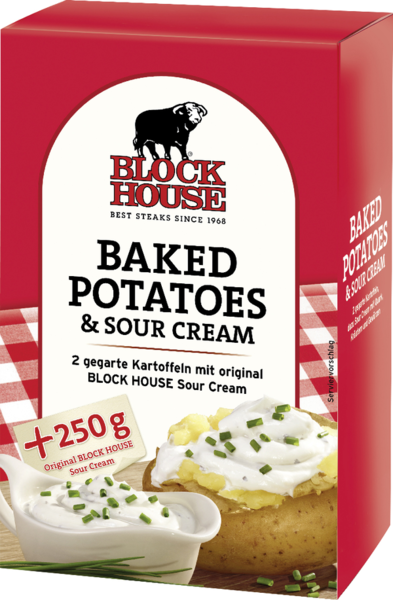 Block House Baked Potatoes und Sour Cream 650g