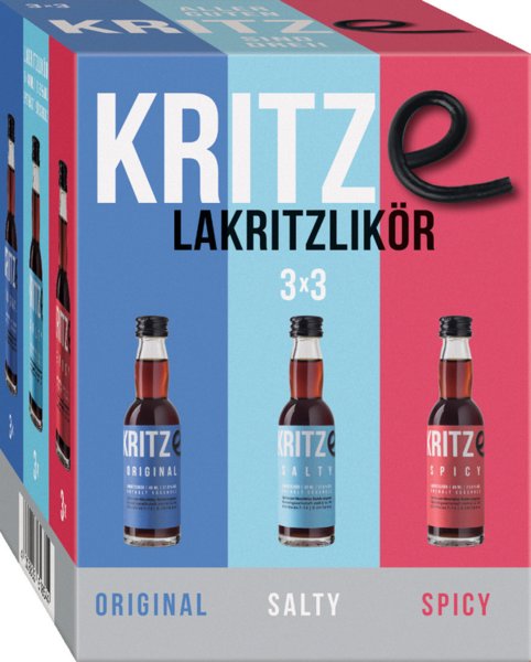 Kritze Lakritzlikör 21,8% vol. 9x40ml