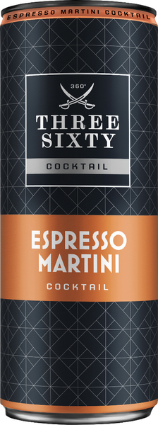 Three Sixty Vodka Espresso Martini 10% vol. 0,25l