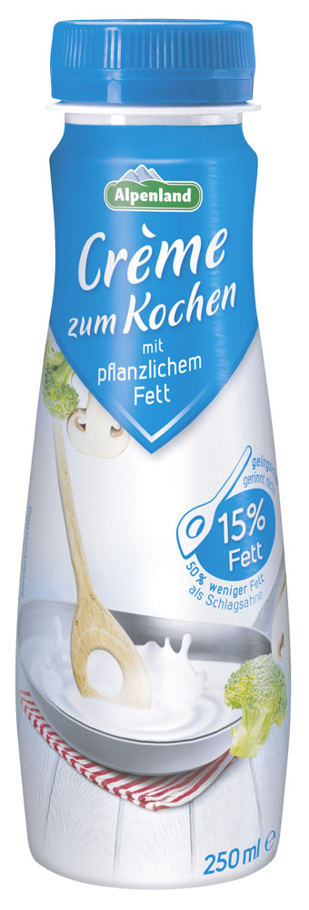 Alpenland Crème zum Kochen 15% Fett 250ml