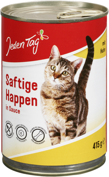Jeden Tag Saftige Happen in Sauce mit Huhn 415g Jeden Tag Saftige Happen in Sauce mit Huhn 415g