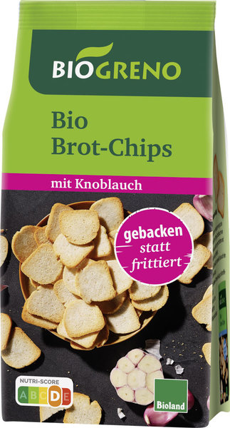 Biogreno Brotchips Knoblauch 100g