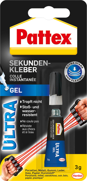 Pattex Sekundenkleber Ultra Gel 3g Pattex Sekundenkleber Ultra Gel 3g
