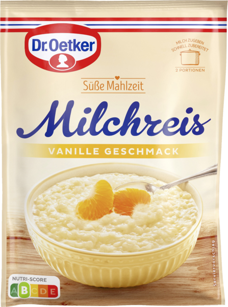 Dr.Oetker Süße Mahlzeit Milchreis Vanille-Geschmack Dr.Oetker Süße Mahlzeit Milchreis Vanille-Geschmack