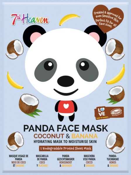 7th Heaven Tuchmaske Panda Kokosnuss und Banane