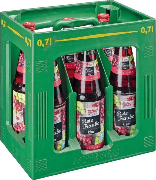 Hofgut Rote Traube klar 6/0,7l