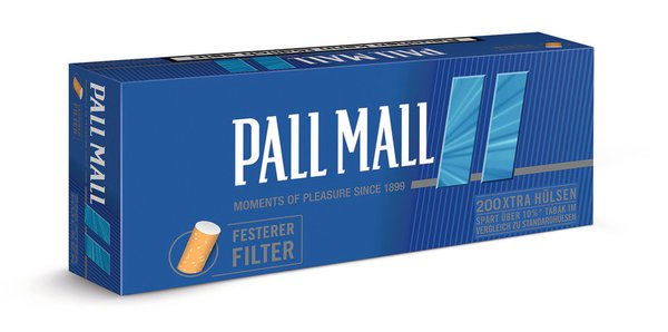 Pall Mall Blue XTRA Hülsen 200 Stück Pall Mall Blue XTRA Hülsen 200 Stück