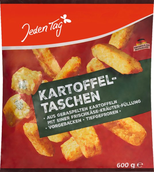 Jeden Tag Kartoffeltaschen mit Frischkäse-Kräuter-Füllung 600g