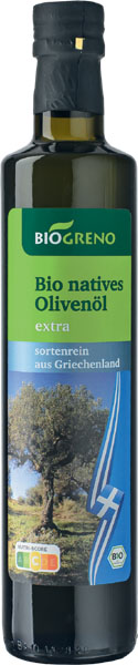 Biogreno natives Olivenöl aus Griechenland 0,5l
