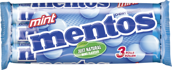 Mentos mint 3 Rollen 114g