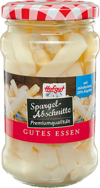 Hofgut Spargelabschnitte mit Köpfen 314ml Hofgut Spargelabschnitte mit Köpfen 314ml