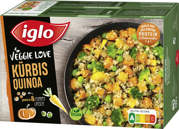 iglo Veggie Love Kürbis Quinoa 400g iglo Veggie Love Kürbis Quinoa 400g