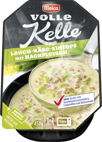 Meica Volle Kelle Lauch-Käse-Eintopf mit Hackfleisch 450g