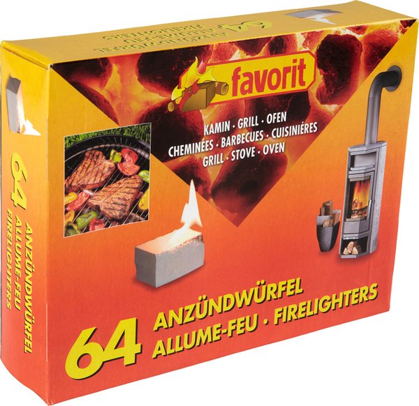 Favorit Anzündewürfel 64 Stück Favorit Anzündewürfel 64 Stück