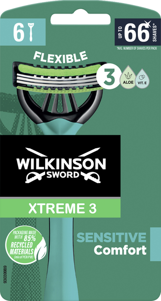 Wilkinson Xtreme 3 Sensitive Herren Einwegrasierer 6 Stück Wilkinson Xtreme 3 Sensitive Herren Einwegrasierer 6 Stück