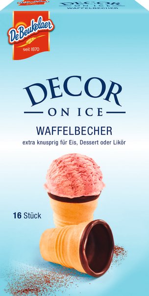 De Beukelaer Decor on Ice Waffelbecher 10x6g