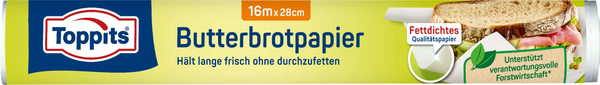 Toppits Butterbrotpapier 16m Toppits Butterbrotpapier 16m