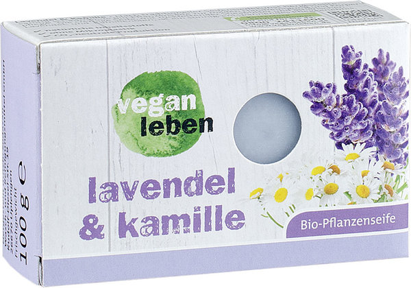 vegan leben Seife lavendel & kamille 100g