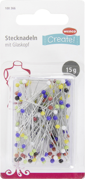 Wenco Create Stecknadeln Glaskopf 15g