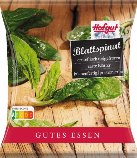 Hofgut Blattspinat 1000g Hofgut Blattspinat 1000g