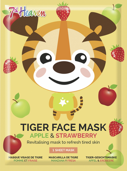 7th Heaven Tuchmaske Tiger Apfel und Erdbeere 7th Heaven Tuchmaske Tiger Apfel und Erdbeere