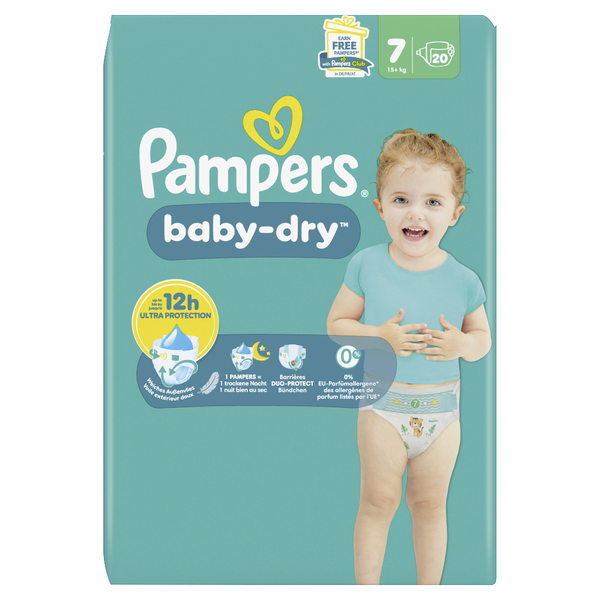 Pampers Baby Dry Windeln Gr.7 Extra Large 20 Stück Pampers Baby Dry Windeln Gr.7 Extra Large 20 Stück
