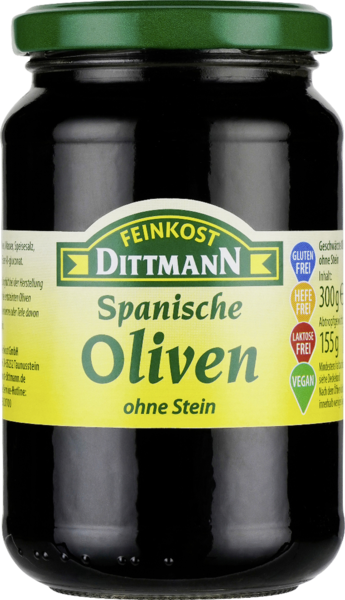 Dittmann Spanische Oliven ohne Stein 300g Dittmann Spanische Oliven ohne Stein 300g