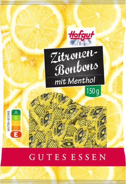 Hofgut Zitronen-Menthol-Bonbons 150g