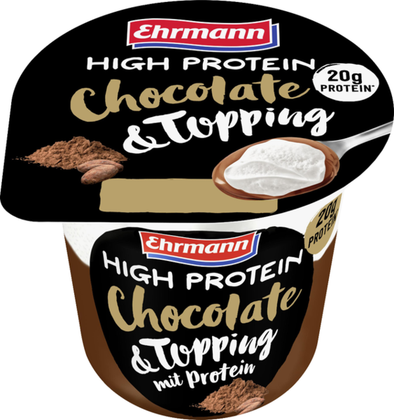 Ehrmann High Protein Pudding & Topping Chocolate 200g Ehrmann High Protein Pudding & Topping Chocolate 200g